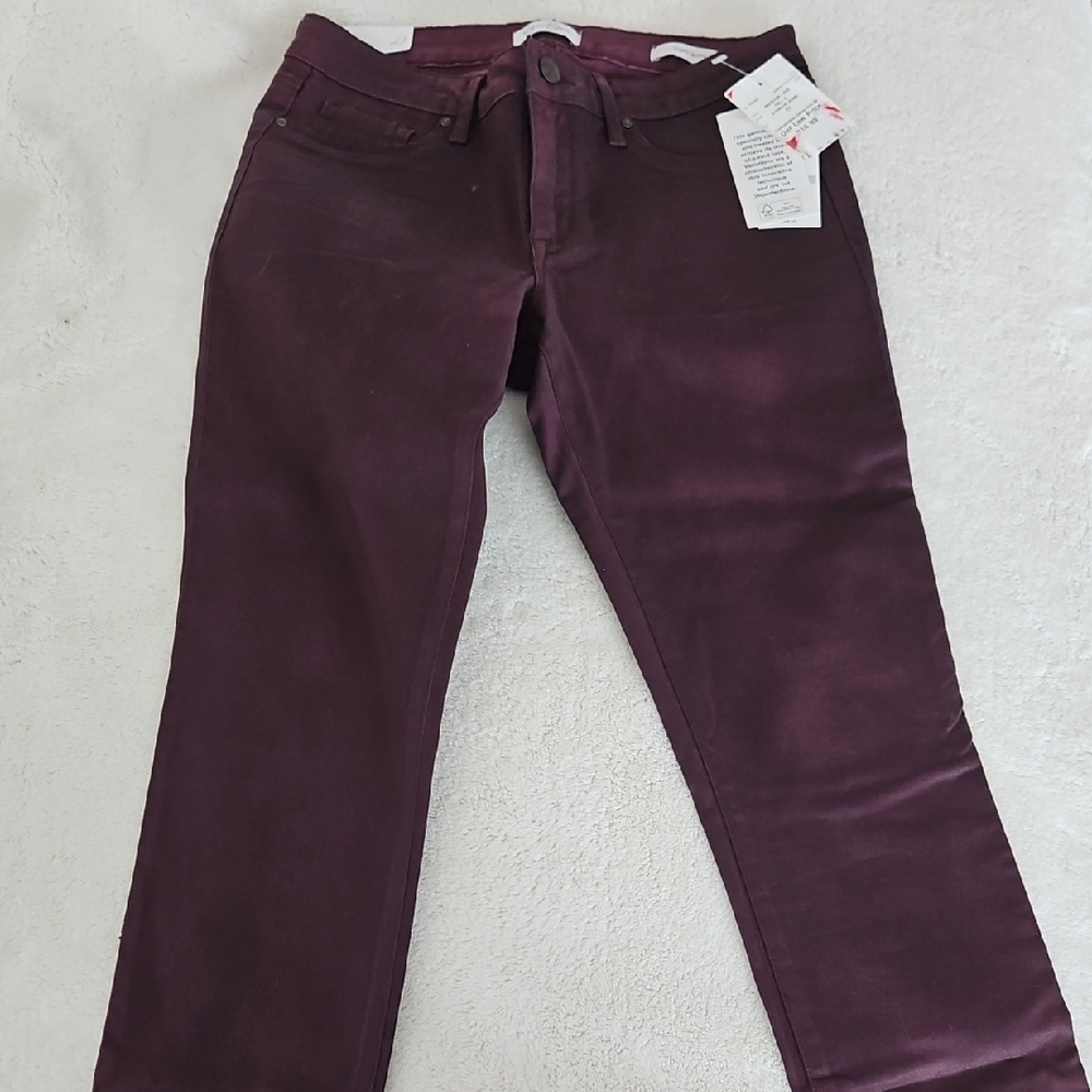Jessica Simpson Women's Straight Leg Jeans in Plum
